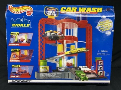 NEW RARE UNOPENED Vintage Hot Wheels Car Wash , 1997, Mattel,  set 16756 - Image 1 of 4
