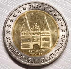 2 EURO GEDENKMÜNZE AUS DEUTSCHLAND - 2006 - SCHLESWIG-HOLSTEIN - PRÄGEORT J - Bild 1 von 2