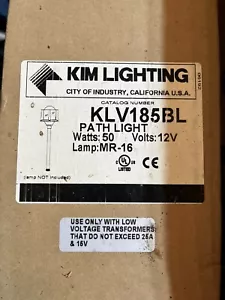 Kim Lighting KLV185BL Landscape Light with KLV400BL Low Voltage Spear Mount - Picture 1 of 5