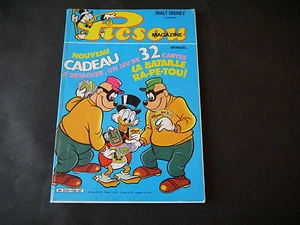 WALT DISNEY PICSOU MAGAZINE N°126 AVEC JEU DE 32 CARTES LA BATAILLE RA-PE-TOU - Foto 1 di 3