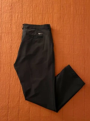 Nike Golf Tour Performance Dri-Fit Pants Black Pleated Front Size 40/32 - Image 1 of 4