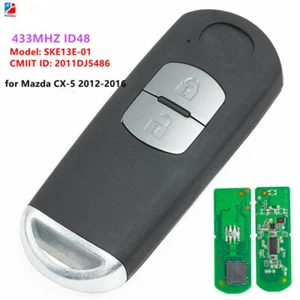 Llavero remoto para coche inteligente 433 MHz para Mazda 2 3 4 CX-3 CX-5 2012-2017 SKE13E-01 - Imagen 1 de 5