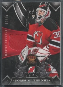 2012 Crown Royale Martin Brodeur Patch #6/10 Lords Of The NHL - Picture 1 of 1