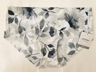 NUEVO CON ETIQUETAS - Jockey borde invisible hipster - Pequeño - Blanco Gris Floral Foto 1 de 2