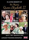 In Loving Memory HM QUEEN ELIZABETH II QEII Royalty Stamp Sheet (2022 Mayreau)