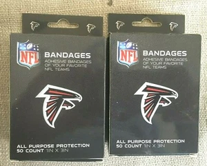 NFL Atlanta Falcons Pflaster - 2 Box 50 Stück pro Box Neu schneller kostenloser Versand - Bild 1 von 2