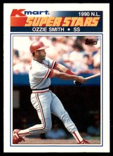 1990 Topps Kmart Super Stars Ozzie Smith St. Louis Cardinals #4