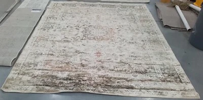WARM BEIGE 8'-0" x 10'-0" Stained Rug, Reduced Price 1172769605 VTG113-660-8 - Image 1 of 4