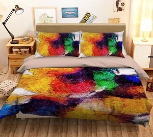 3D Color Graffiti NAO1959 Bed Pillowcases Quilt Duvet Cover Set Queen King Fay - Imagen 1 de 6