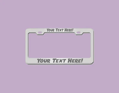 ENGRAVED Water-Resistant License Plate Cover - Fade and Proof Finish - Image 1 of 4