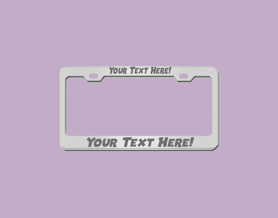 ENGRAVED Water-Resistant License Plate Cover - Fade and Proof Finish - Image 1 of 4