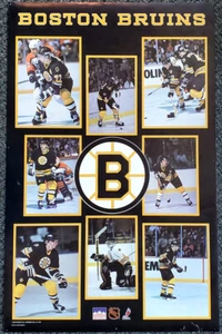 Boston Bruins 1988 8-Player Starline 22x34 POSTER - BOURQUE, NEELY, Lemelin, +++ - Picture 1 of 1