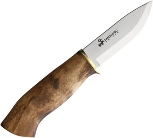 Karesuando Kniven Hunting Galten Light Brown Wood Fixed Blade Knife 3643 - Picture 1 of 2