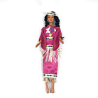 Vintage BARBIE Mattel Dressded in Native American Pink Attire