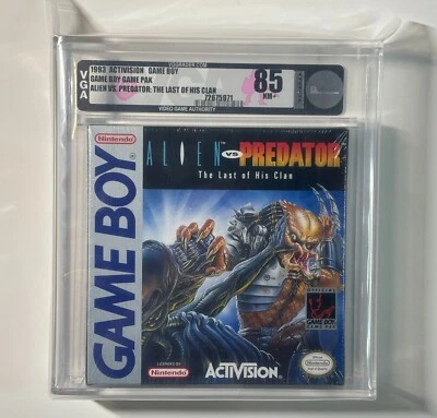 1993 Nintendo Game Boy Alien V.s Predator: The Last of His Clan VGA 85 Silver - Image 1 of 2