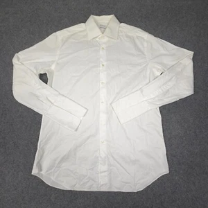 XACUS Shirt Men MEDIUM White Long Sleeve Button up collared Evolution Size M - Picture 1 of 12
