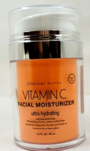 Clinical Works Vitamin C Facial Moisturizer Ultra-Hydrating 3.2 fl oz /95ml NWOB - Picture 1 of 3