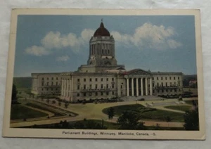Edificios del Parlamento Winnipeg, Manitoba, Canadá. Postal (X2) - Imagen 1 de 2