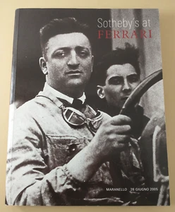Catálogo de subasta de carreras de autos deportivos SOTHEBY'S AT FERRARI del 28 de junio de 2005 ¡Raro! - Imagen 1 de 12