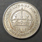 1938 CROWN GENUINE NATURAL GEORGE V1 92% SILVER PRE DECIMAL COMM. AUSTRALIA COIN