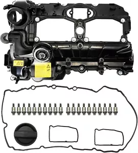 Engine Valve Cover w/Gasket Fits BMW 320i 328i 528i X3 X5 X1 Z4 2.0L 11127588412 - Foto 1 di 8