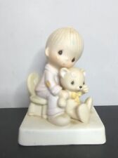 Precious Moments "Bear Ye One Another's Burdens" 1980 Porcelain Figurine