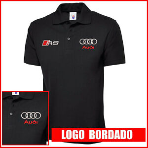 Camiseta Polo Hombre bordado Logo Audi embroidery logo car coche audi RS