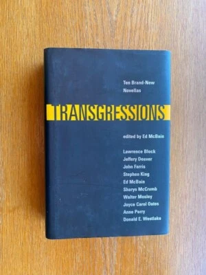 Ed McBain Transgressions 1st US ed Near Fine / Near Fine Stephen King Foto 1 de 3