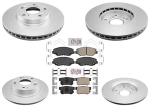 Front & Rear Disc Brake Rotors W Ceramic Pads For Civic 2012-15 EX & EX-L Model - Picture 1 of 13