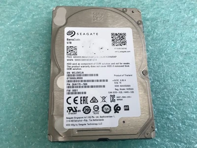 Disco duro Seagate BarraCuda ST5000LM000 5 TB 2,5" SATA como está / para piezas - HD751 Foto 1 de 4
