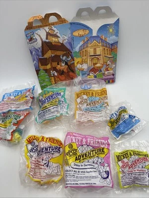 McDonalds 1993 Happy Meal Toys Mickey and Friends Epcot Adventure conjunto de 8 Foto 1 de 4
