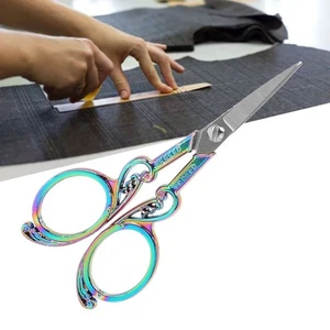 Scissors High SharpnessCraft Scissors For Embroidery Handicraft DIY Titanium Co♡ - Picture 1 of 12