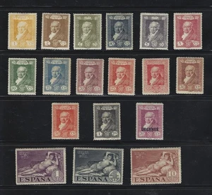 SELLOS ESPAÑA 1 º Centenario 1930 Nº 499/16 18v. LA QUINTA DE GOYA - Picture 1 of 2