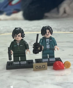 Lego Squid Game Gi Hun In-Ho Frontman Player 456 001 Minifigure imprimée personnalisée - Photo 1/2