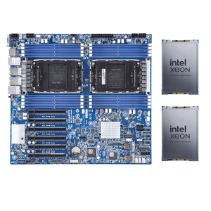 2 * Intel Xeon Platinum 8592+ ES Q2SR+ Gigabyte MS73-HB1 Płyta główna z LGA 4677 - Zdjęcie 1 z 5
