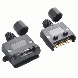 Efficient 7 Pin Flat Trailer Adaptor Suitable for Caravan Boat Connector - Picture 1 of 12