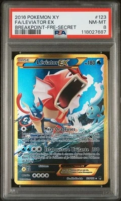 Carte Pokémon : Léviator EX 123/122 XY Rupture Turbo Française PSA 8 - Photo 1/2