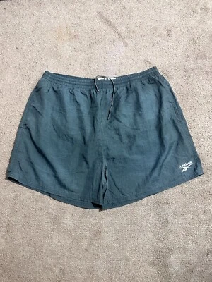 Pantalones Cortos De Colección Reebok Nylon Cordón Talla 2XL 90s 80s Y2K Banda de Rap Nike Foto 1 de 2