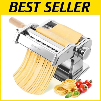 Authentic Pasta Maker Machine - 9 Adjustable Thickness for Fresh Spaghetti - Image 1 of 4