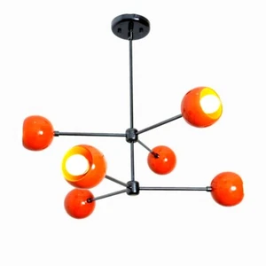 Modern 6 Eyeball Shade Brass branch Chandelier Unique handmade Sputnik Lighting - Picture 1 of 2