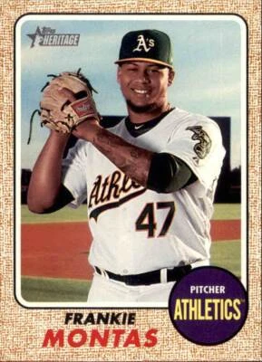 2017 Topps Heritage High Number Base Set #545 Frankie Montas Oakland Athletics - Image 1 of 2