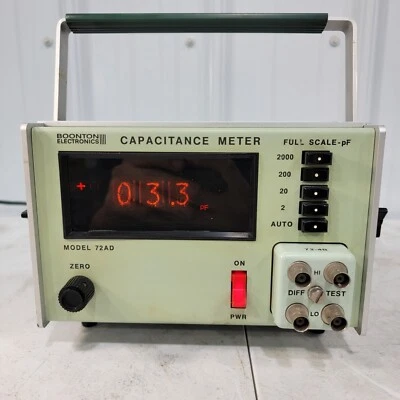 Boonton Electronics Model 72AD Capacitance Meter - Nixie Tube Display Vintage - Image 1 of 4