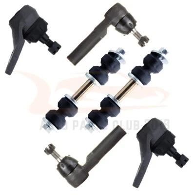 6pcs Front Sway Bars Ball Joints Tie Rods Suspension For 1991-1999 Buick Lesabre Foto 1 de 4