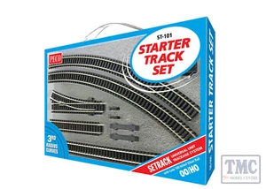 ST-101 Peco OO/HO Gauge Setrack Setrack OO/HO Starter Track Set, complete, boxed - Picture 1 of 1