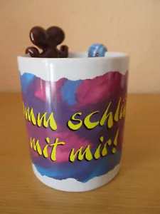 Diddl Diddlmaus Tasse Kaffeetasse Becher "Komm schlürf mit mir" mit 3D Figur - Bild 1 von 5