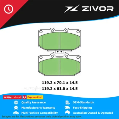 PROTEX Ultra Brake Pads - Front For NISSAN SKYLINE 300GT V35 VQ30DD #DB1170CP - image 1 of 4