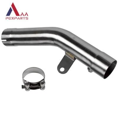 Silenciador de sujeción de tubo de escape medio para Kawasaki Ninja ZX6R ZX636 2009-2022 Foto 1 de 4