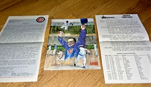 29. März 1985 CHICAGO CUBS SPRING TRAINING Scorecard MEDIENPAKETE vs. SEELEUTE - Bild 1 von 15
