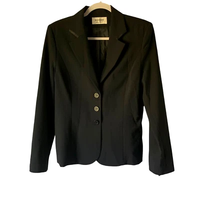 Yves Saint Laurent Black Uniform Blazer Jacket, size 40 / 8 - Image 1 of 4