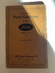 Ford Model "Y" 8hp Illustrated Parts Book May 1933 - Picture 1 of 2